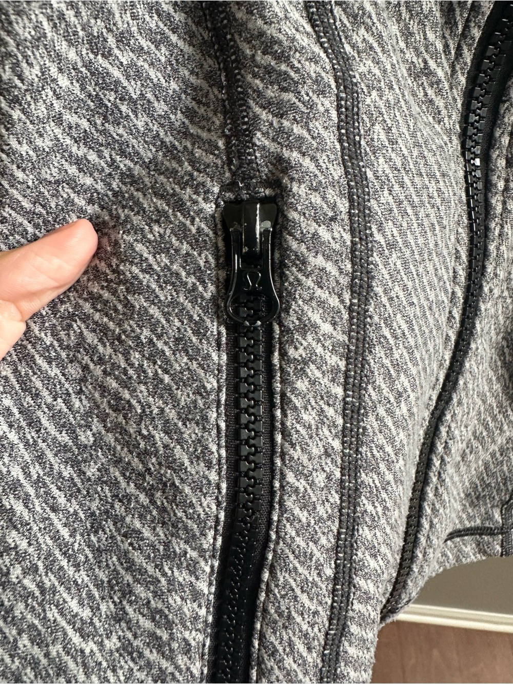 lululemon athletica Gray Textured Full-Zip Define Jacket - Picture 3 of 8